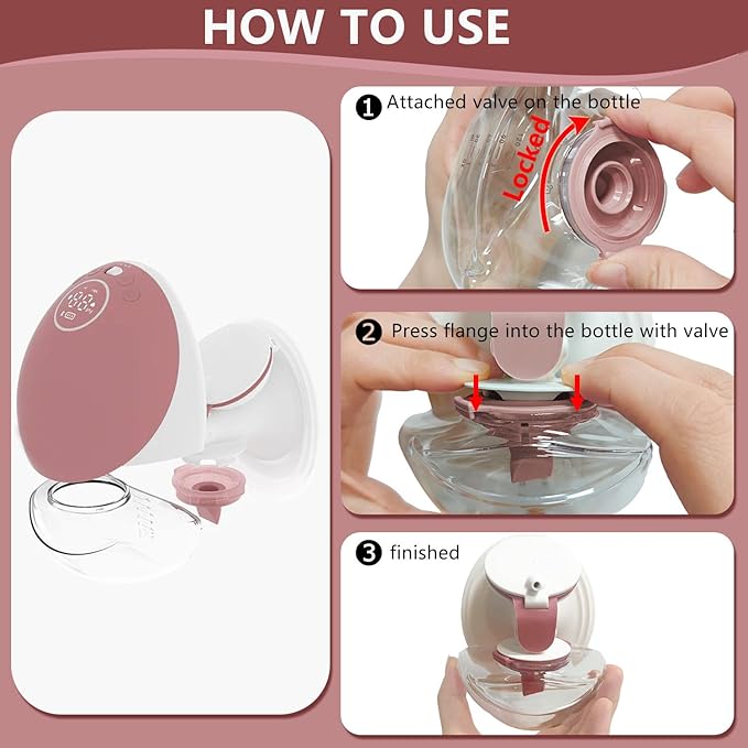 1 Pack Breastmilk Collection Replacement Accessories for Momcozy Upgraded Mobile Flow M9, Upgraded M9 Milk Container with Red Silicone Cap, Not Mom Cozy Original Parts