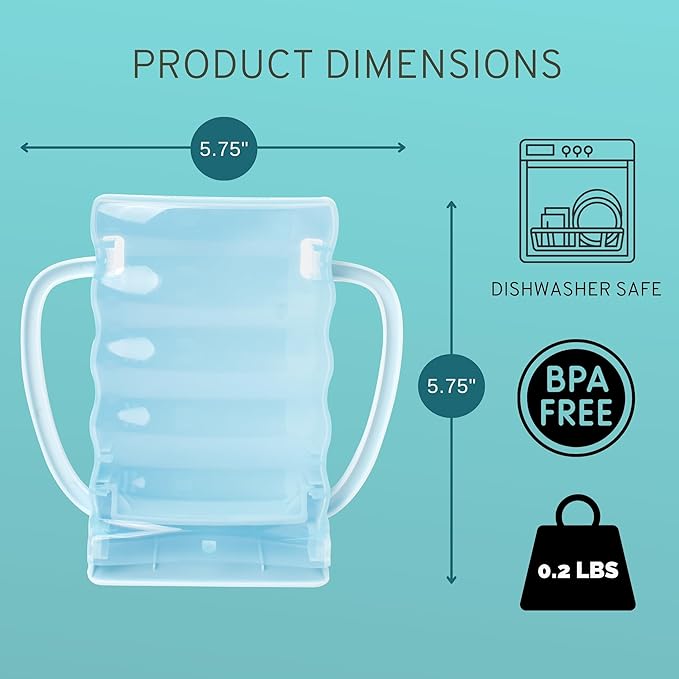 Dinneractive Sip Wiz - Baby Pouch Holder No Squeeze Pouch Food Pouches & Juice Box Holder - Anti-Squeeze Yogurt Pouch Reusable Toddler Essentials