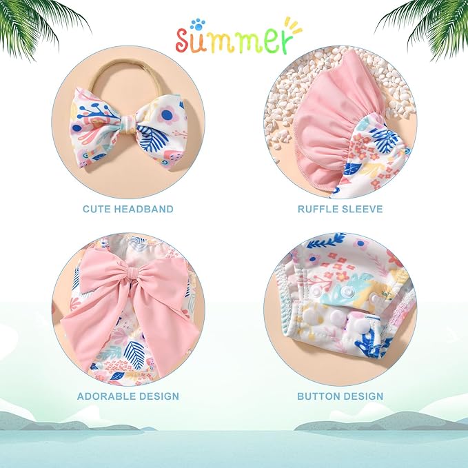 Toddler Girl Baby Ruffles Mermaid Fish Scale Swimsuit One Piece Swimwear Bathing Sunsuit