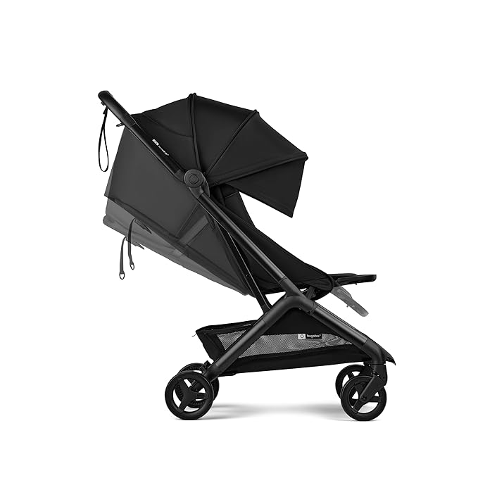 Bugaboo Butterfly 2 Travel Stroller, Ultra-Compact One-Second Fold, Lightweight and Airplane-Friendly (Black)