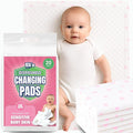 Eli with Love Disposable Baby Changing Pads - Soft, Waterproof & Leakproof Liners Absorbent Underpads - Large Travel Size Diaper Changing Mat for Home, Car, Diaper Bag - (20 Pack, Floral)