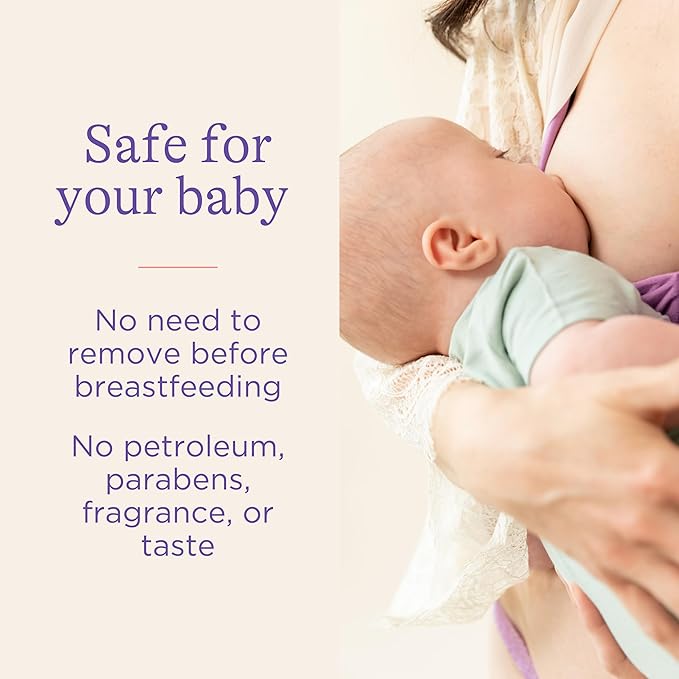 Lansinoh Lanolin Nipple Cream Safe for Breastfeeding Baby, 100% Natural Nipple Butter for Mom, Breastfeeding Essentials, 1.41 Ounces (2 Pack)