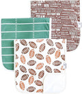 Copper Pearl Premium Baby Burp Cloths - 3-Pack Large Cotton Burp Cloths, Extra Soft Spit Up Rags with 3 Absorbent Layers, Perfect for Baby Boy and Baby Girl Gifts (21" x 10" Size, Blitz Set)