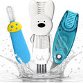 Cup Lid Cleaning Brush, Multifunctional Set with 3 in 1 Lid Cleaner and Two 4 in 1 Cup Lid Cleaning Brushes, Cleaning Brush Tool for Bottles, Straws, Tumblers, Travel Mug Caps, Portable Kit (Blue)