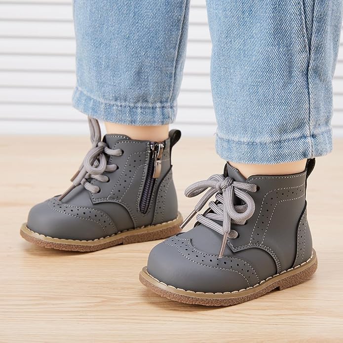 BMCiTYBM Baby Boys Girls Boots Infant Shoes First Walking Booties for All Seasons for 6 9 12 15 18 24 Months