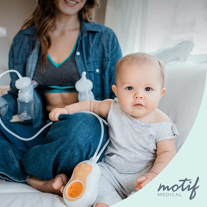 Motif Medical Duo Breast Pump Flange – Comfortable Breast Pump Flanges for Better Milk Flow & Pumping Ease - Ideal Breast Pump Flange Insert for Breastfeeding Moms (2 Shields, 27mm)