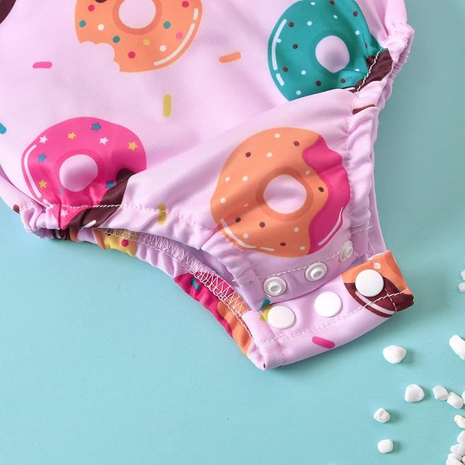 Toddler Girl Baby Ruffles Mermaid Fish Scale Swimsuit One Piece Swimwear Bathing Sunsuit