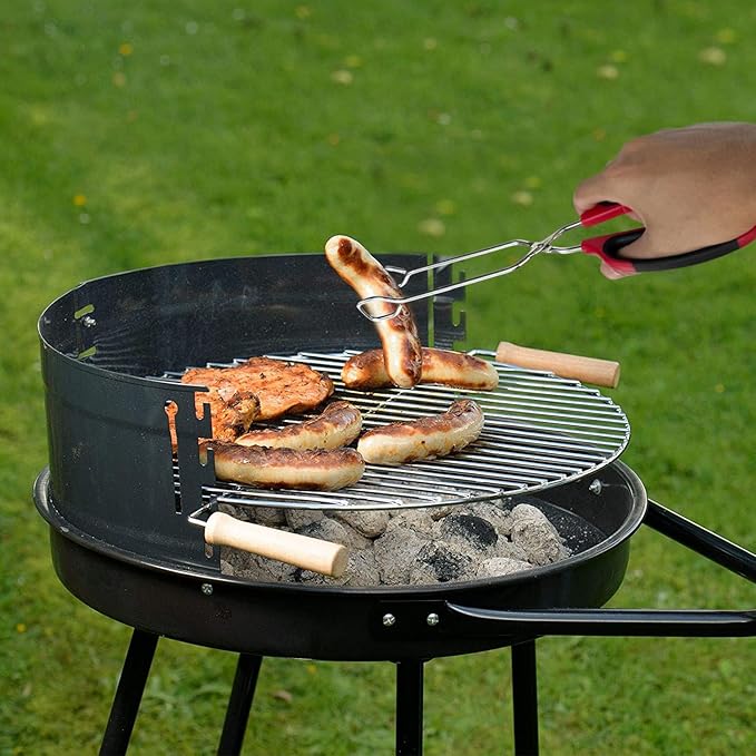 Stainless Steel Scissor Tongs with Comfort-Grip Handle 12-Inch