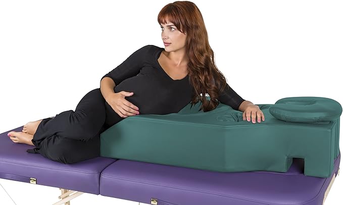 Earthlite Pregnancy Massage Cushion & Headrest - Full Body Pregnancy Bolster/Ideal After Breast Surgery & Lower Back Pain