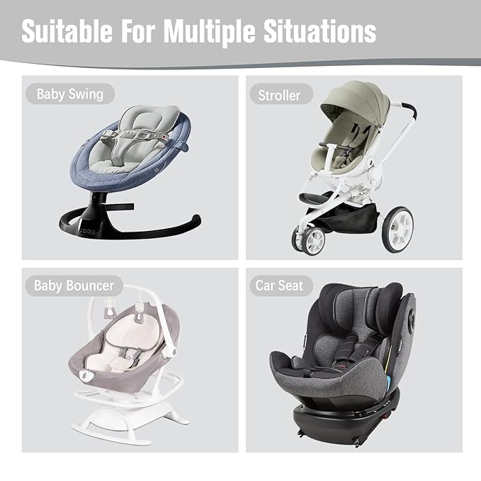 KAKIBLIN Baby Travel Pillow, Upgraded Baby Neck Pillows for Car Seat, Babies Support Pillow, Infant Neck Pillow for Head and Neck, Newborn Head Support for Car Seat,Pushchair (Light Grey)