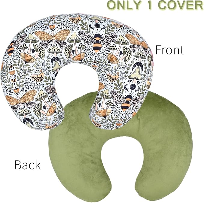 Winmany Baby Nursing Pillow Cover Newborn Removable Breastfeeding Pillowcover Cute Pattern Girls Boys Nursing Pillowcase for Breast and Bottole Feeding