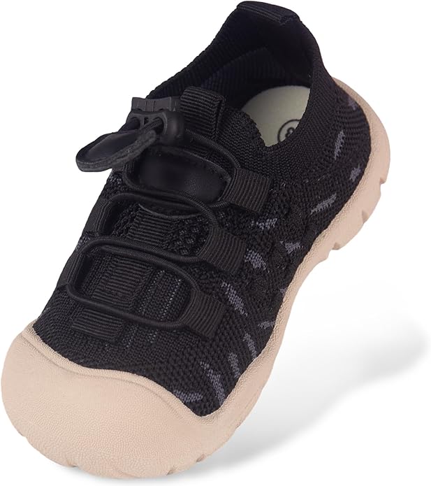 Baby First-Walking Shoes 1-4 Years Kid Shoes Trainers Toddler Infant Boys Girls Soft Sole Non Slip Cotton Canvas Mesh Breathable Lightweight TPR Material Slip-on Sneakers Outdoor