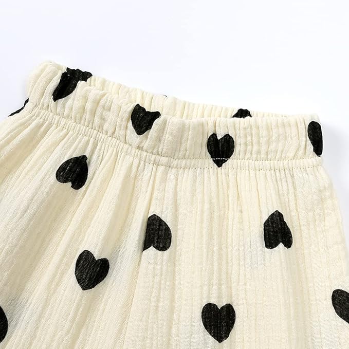 MYGBCPJS Baby Boys Girls Cotton Linen Trousers Kids Casual Ankle Pants Loose Long Bloomers