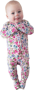 Posh Peanut Convertible Baby Sleepers - Girls Footless Baby Pajamas with 2 Way Zipper for Easy Diaper Changes