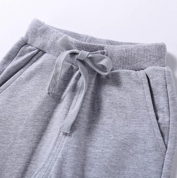 CuteOn Unisex Toddler Jogger Pants Kids Cotton Elastic Waist Winter Baby Sweatpants Pants 1-5Years