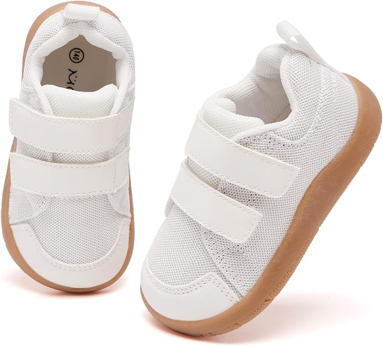 MORENDL Wide Toe Box Shoes Toddler Barefoot Shoes Baby Walking Shoe Boy Girl Non-Slip Zero Drop Minimalist Sneakers Comfort Tennis Outdoor Activities