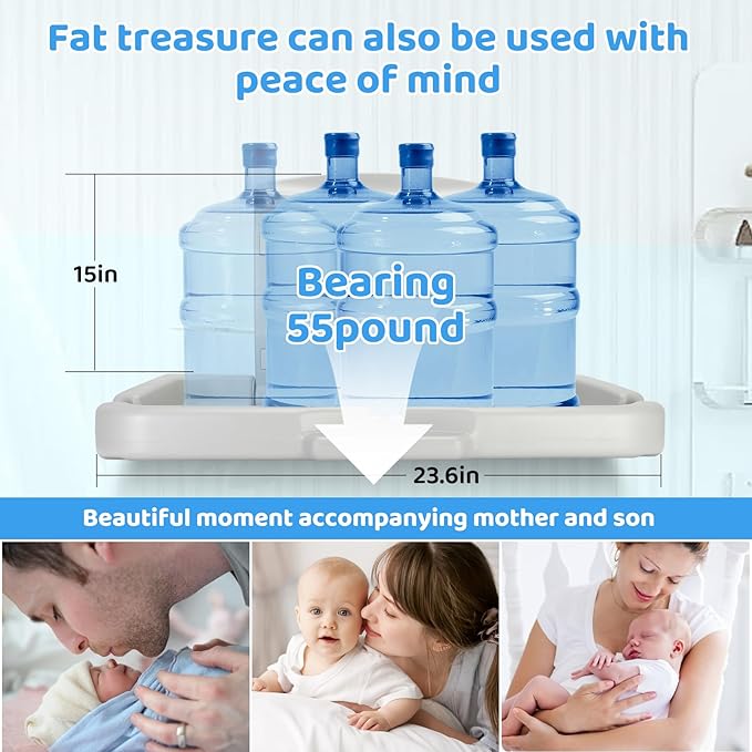 Commercial Baby Changing Station Diaper Wall Mount, Foldable Baby Change Station/Diaper Adopt HDPE Safe Materials for Baby, 60lb Wall-Mounted Baby Changing Station Table with Storage Box