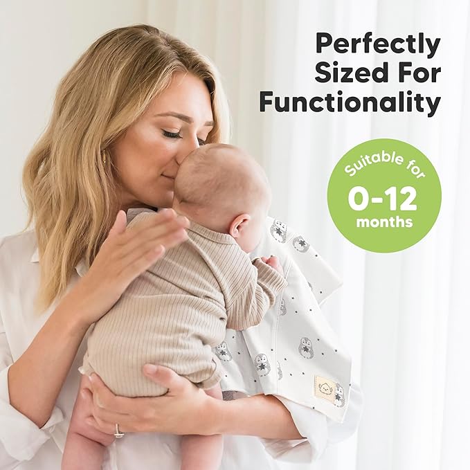 Organic Burp Cloths Baby Boy, Girl - 6-Pack Large Cotton Burping Cloths for Babies, Spit Up Rags, Super Absorbent, Ultra Soft Newborn Rag, Gender Neutral, Machine Washable, Durable(Constellation)