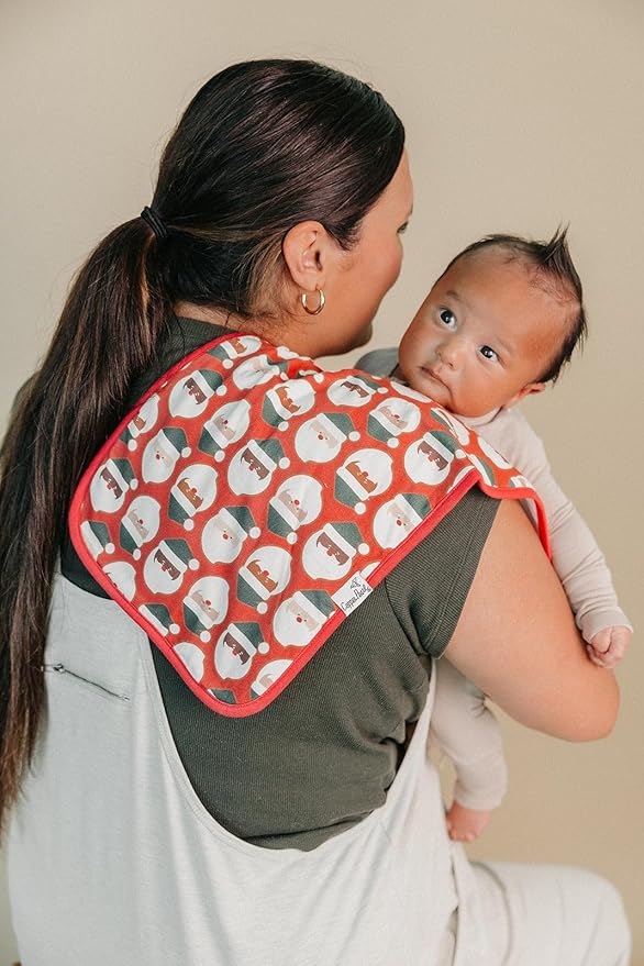 Copper Pearl Baby Burp Cloth Large 21''x10'' Size Premium Absorbent Triple Layer 3-Pack Gift Set Gingerbread