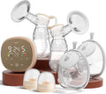 NCVI 2-in-1 Electric Breast Pump with Wearable Cups 8132, Spa-Like Comfort with VibeRelief Massage Micro-Vibration, Hospital-Grade Suction, Pain Relief & Fully Customizable Portable Breastfeeding Pump