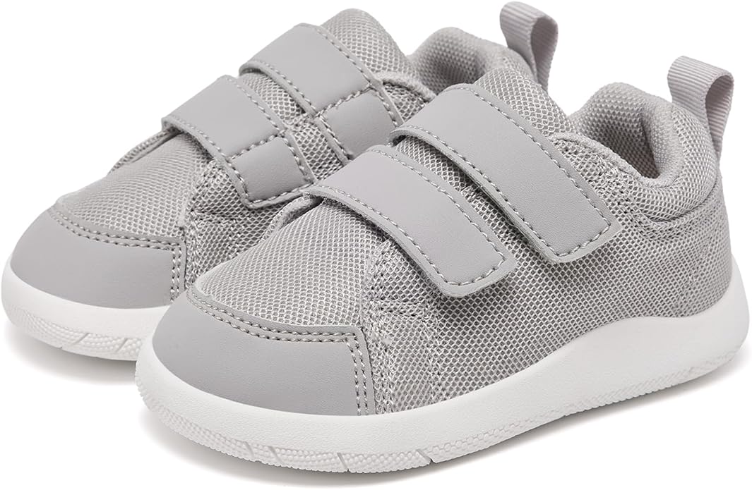 MORENDL Wide Toe Box Shoes Toddler Barefoot Shoes Baby Walking Shoe Boy Girl Non-Slip Zero Drop Minimalist Sneakers Comfort Tennis Outdoor Activities