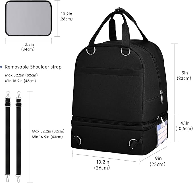 Spectra Pump Bag, Pumping Bag with Cooler for for Working Moms and Travel, Portable Carrying Case for Breastmilk Storage, Fit for Spectra S1/S2,Black