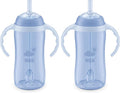 NUK Learner Straw Cup 10oz - Toddler Cup with Soft Straw for Easy Drinking Suitable for Ages 8 Months and Up