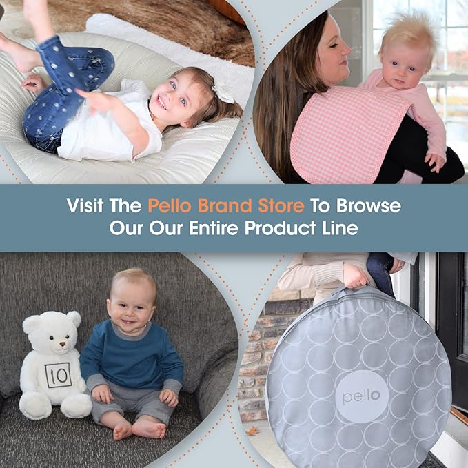 Pello Comfy Cradle Nursing Arm Cushion, Breastfeeding and Bottle Feeding Pillow, Head Support, Reversible Adjustable Nursing Cushion for Newborn. (Serenity/Light Gray)