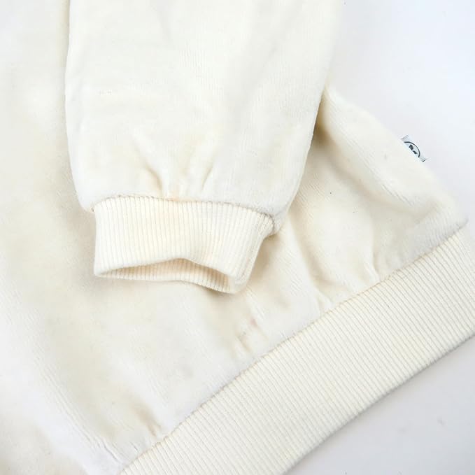 HonestBaby Baby 2-Piece Cozy Velour 100% Organic Cotton Sweatshirt and Jogger Sweatpants Set