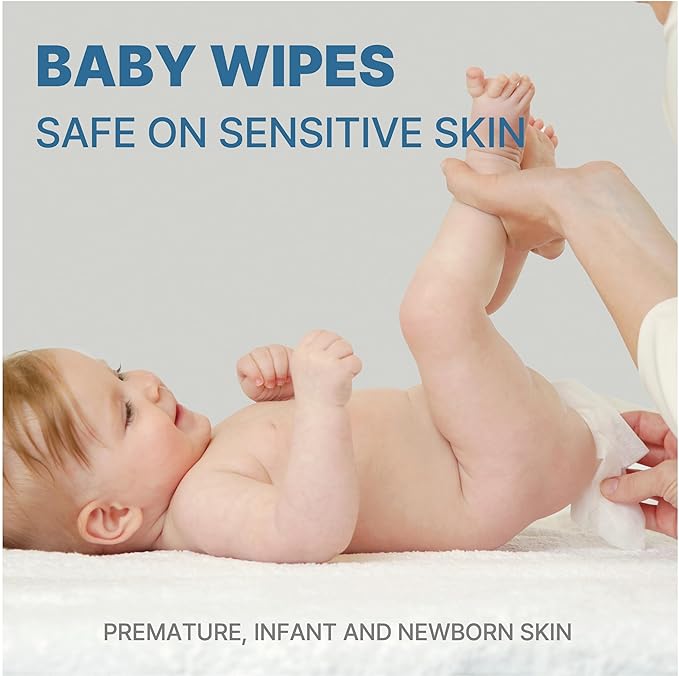 BEBESUP-Korea’s #1 Sensitive Baby Wipes -Hypoallergenic Water-based Unscented Alcohol-Free Extra-Thick Ｏrganic Superfood Extracts Plant- Based for sensitive skin Flip-Top 640 Count (8 Packs)