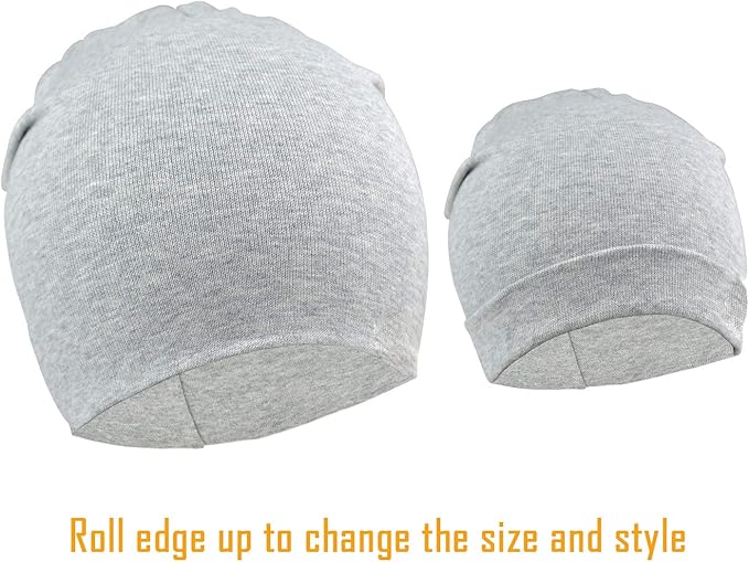 DRESHOW BQUBO 8 Pack Unisex Baby Beanie Hat Infant Toddler Kid Hats Baby Soft Cute Knit Cap Nursery Beanie