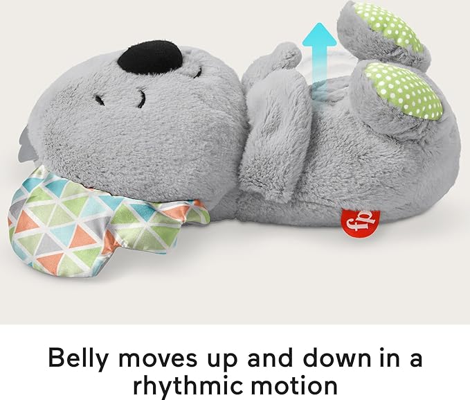 Fisher-Price Baby Toy Soothe 'n Snuggle Koala Plush Sound Machine with Customizable Music Lights & Breathing Motion for Newborns 0+ Months