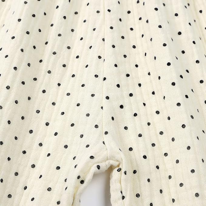 MYGBCPJS Baby Boys Girls Cotton Linen Trousers Kids Casual Ankle Pants Loose Long Bloomers