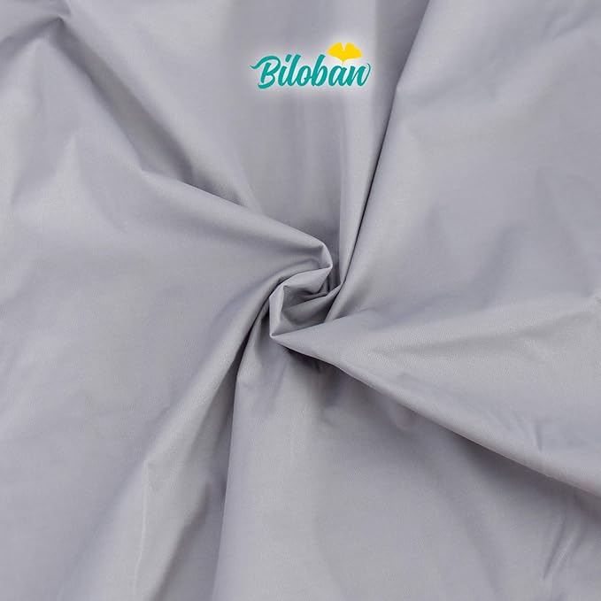 Biloban Reusable Diaper Pail Liner Bags 2 Pack for Ubbi Diaper Pail, Waterproof Larger Capacity & Washable Wet Bag for Dirty Diapers, Cloth Diaper, Laundry and Kitchen Garbage, Grey & White