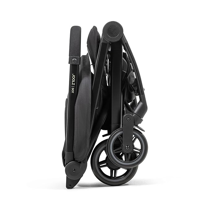 Joolz Dot Ultra Lightweight Travel Stroller for Toddler – Compact & Airplane Stroller (only 12.2lbs) -One-Handed Folding Design - UPF 50+ Canopy - Reclining Seat - Space Black