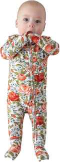Posh Peanut Convertible Baby Sleepers - Girls Footless Baby Pajamas with 2 Way Zipper for Easy Diaper Changes