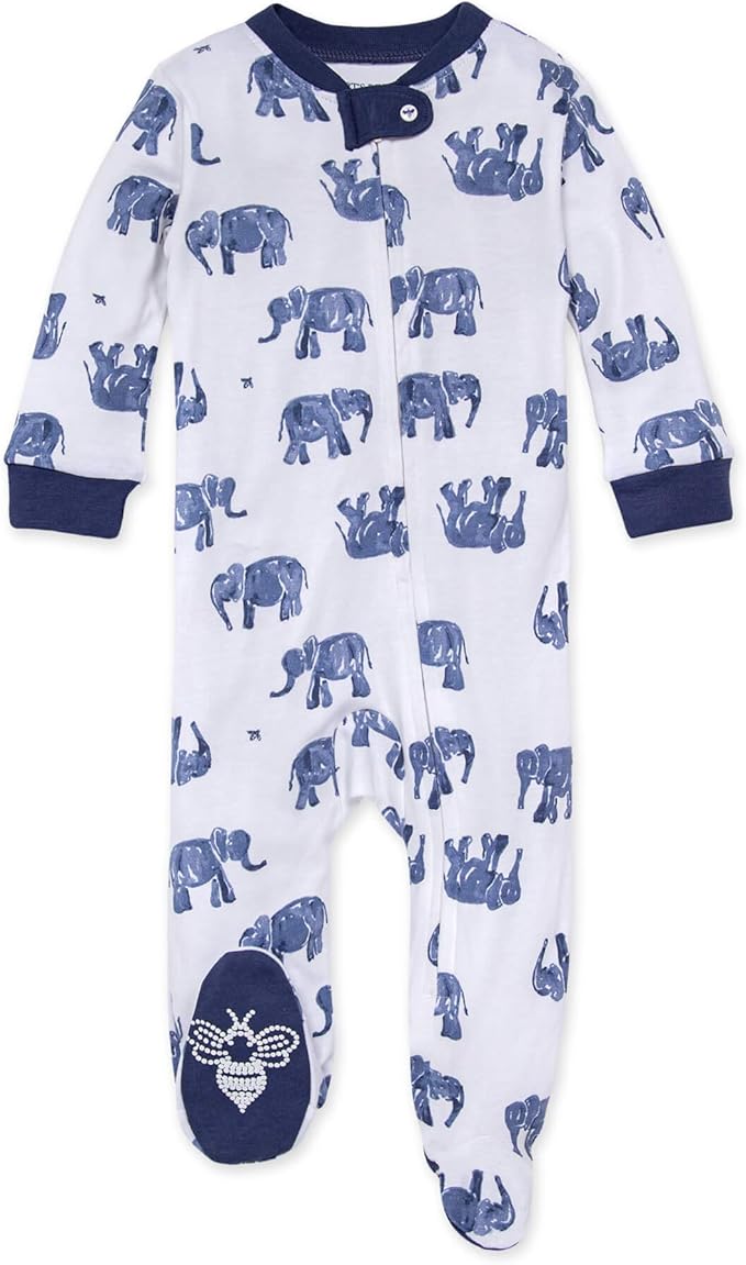 Burt’s Bees Baby Boys' One-Piece Sleep and Play 100% Organic Cotton PJs