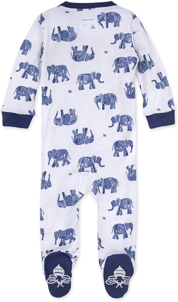 Burt’s Bees Baby Boys' One-Piece Sleep and Play 100% Organic Cotton PJs