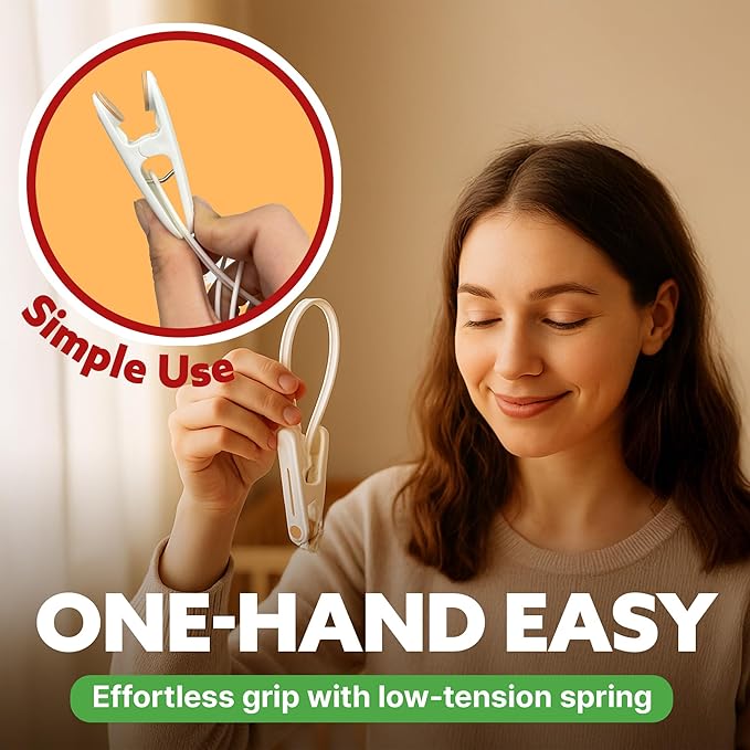 HASHI Premium Baby Clothes & Pants Clips 36 Pack, Silicone Pads for Non-Slip Hanger Clips, Space-Saving Organizer for Baby & Toddler Laundry, Closet, Socks, Stroller, Travel & Drying Rack