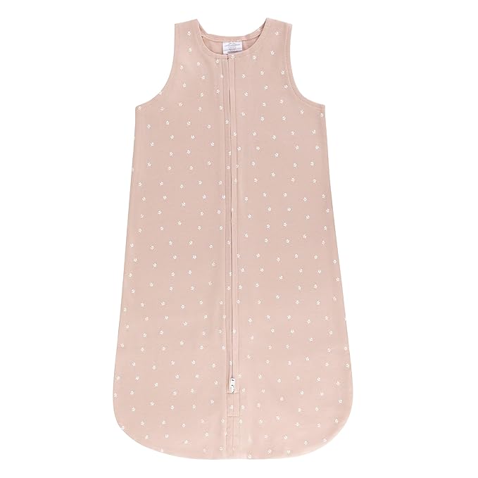 Ely's & Co. 100% Cotton Wearable Blanket Baby Sleep Bag 2 Pack (12-18 Months, Blush)