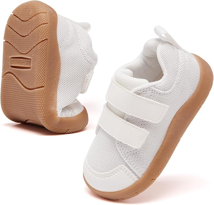 MORENDL Wide Toe Box Shoes Toddler Barefoot Shoes Baby Walking Shoe Boy Girl Non-Slip Zero Drop Minimalist Sneakers Comfort Tennis Outdoor Activities