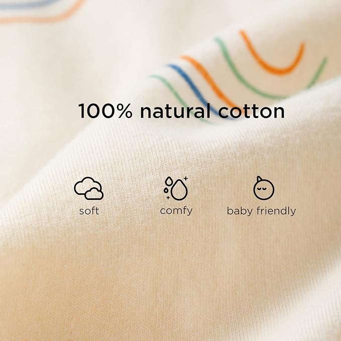 Duomiaomiao 0.5 TOG Toddler Sleep Sack 24-36 Months 100% Cotton Lightweight Baby Sleep Sack with Feet, Breathable Comfy Toddler Wearable Blanket