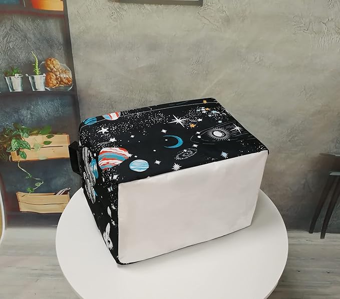 Rectangle Kids Gift Storage Basket Shelf Storage Basket Organizer Box Clothes Laundry Hamper Toys Nursery Basket Baby Laundry Basket with Handles(REC-Black Planet)