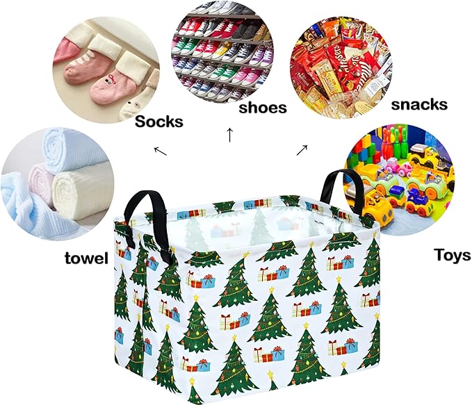 Rectangle Kids Gift Storage Basket Shelf Storage Basket Organizer Box Clothes Laundry Hamper Toys Nursery Basket Baby Laundry Basket with Handles