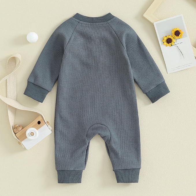 Kuriozud Newborn Infant Unisex Baby Boy Girl Clothes Button Romper Jumpsuit Basic One Piece Outfits
