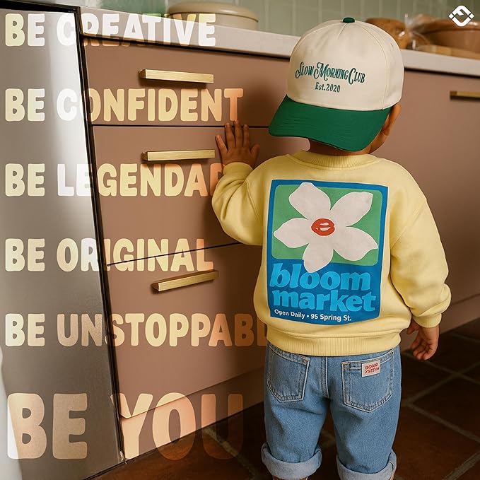 Funky Junque Premium Kids Trucker Hat Vintage Snapback Baseball Cap - Toddler Designs, Infant Sizes