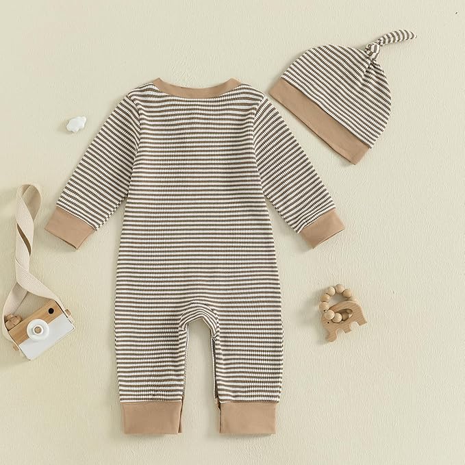 Kuriozud Newborn Infant Unisex Baby Boy Girl Clothes Button Romper Jumpsuit Basic One Piece Outfits