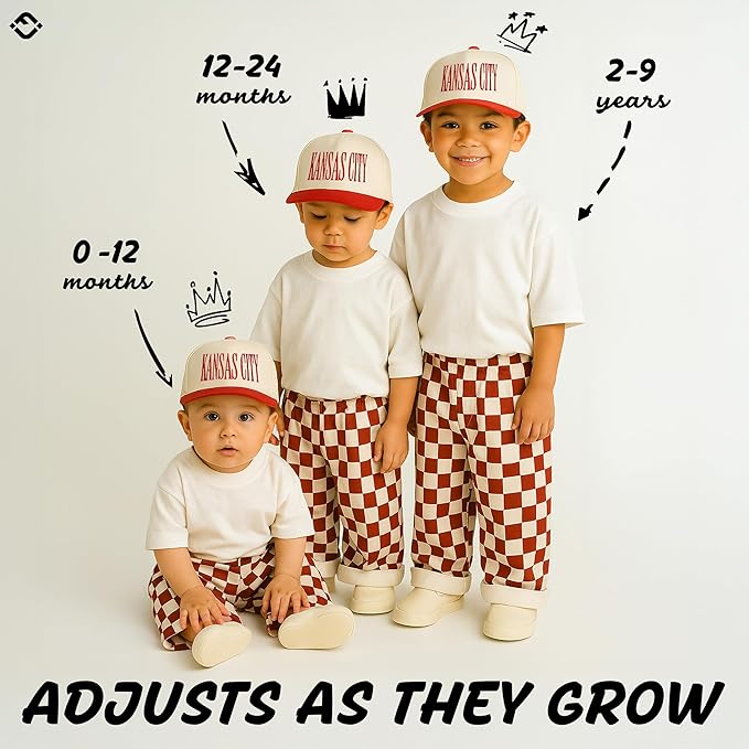 Funky Junque Premium Kids Trucker Hat Vintage Snapback Baseball Cap - Toddler Designs, Infant Sizes