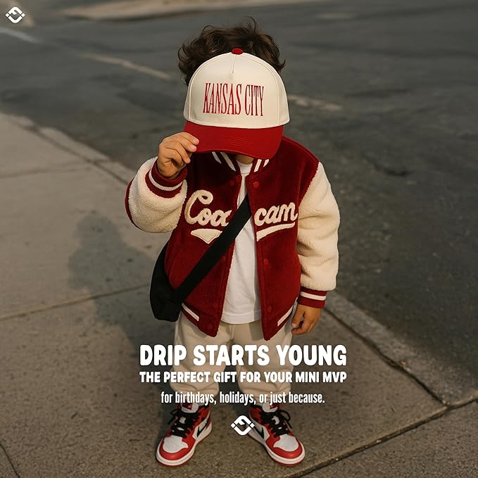 Funky Junque Premium Kids Trucker Hat Vintage Snapback Baseball Cap - Toddler Designs, Infant Sizes