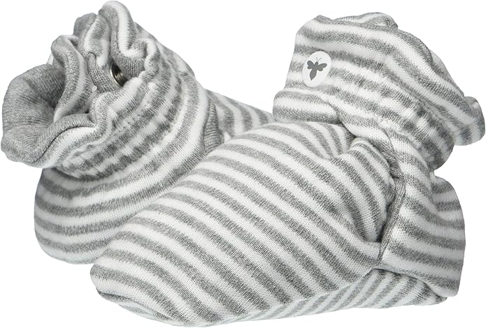Burt's Bees Baby Unisex Booties Organic Cotton Newborn Essentials Shoes for Infants